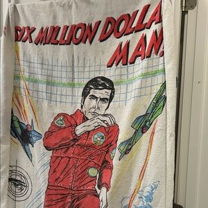 Vintage Six Million Dollar Man Beach Towel
